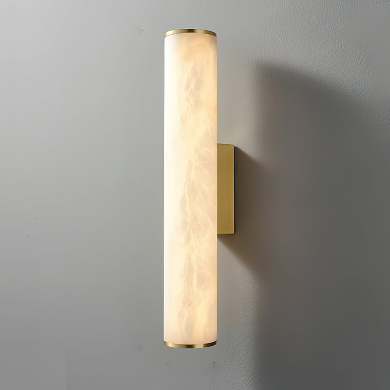 Calvrane Alabaster Tube Wall Sconce