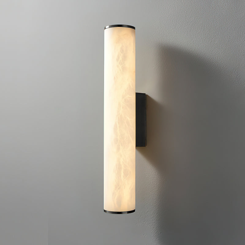 Calvrane Alabaster Tube Wall Sconce