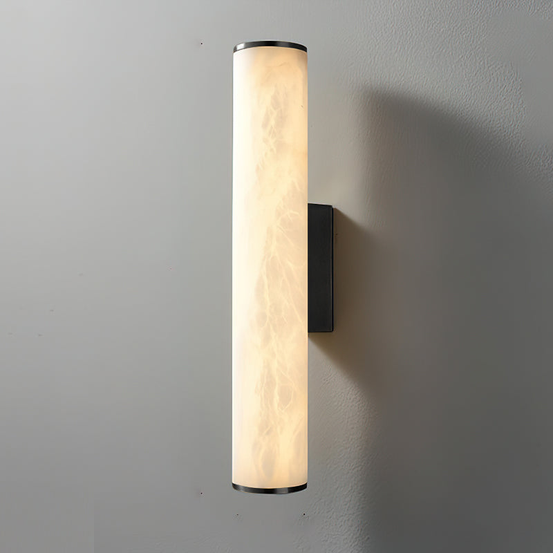 Calvrane Alabaster Tube Wall Sconce