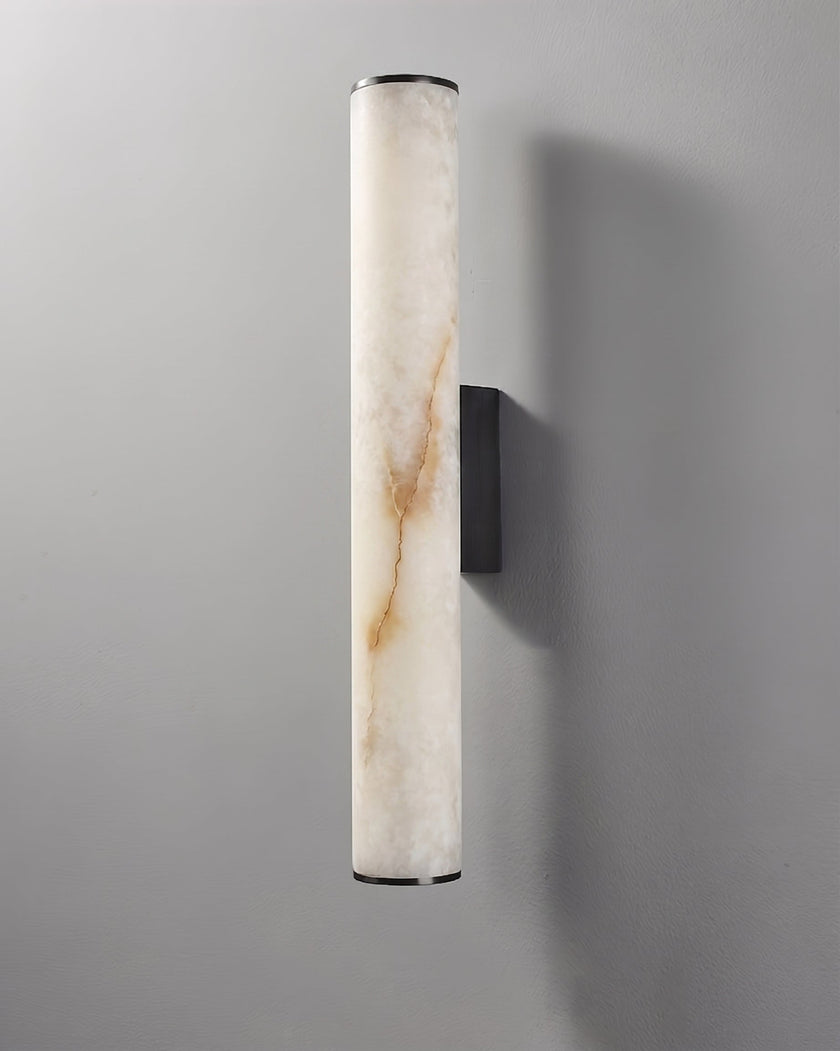 Calvrane Alabaster Tube Wall Sconce