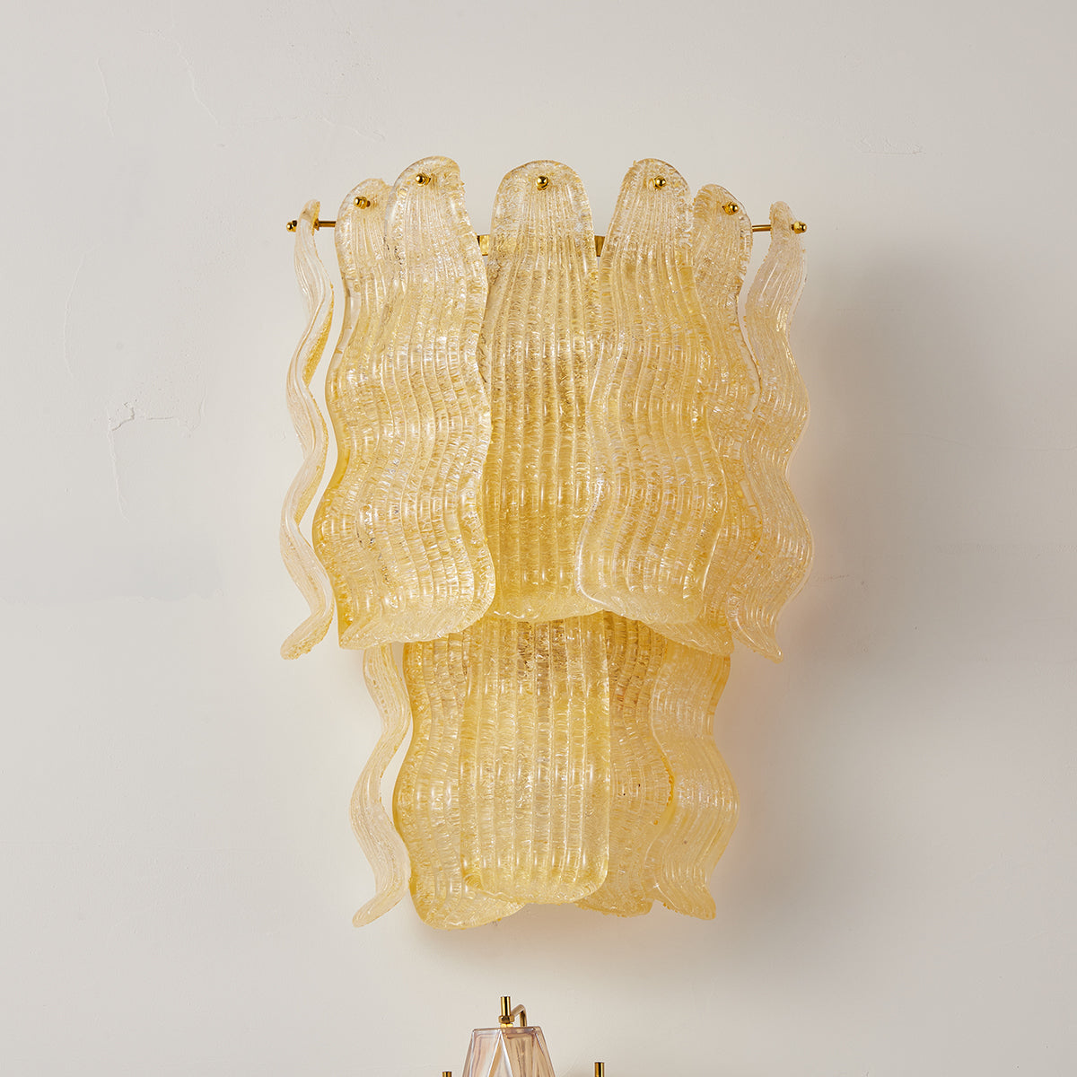Calvrane Glass Tiered Wall Sconce