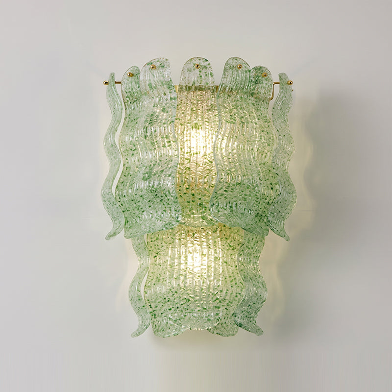 Calvrane Glass Tiered Wall Sconce