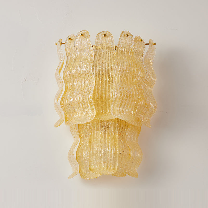 Calvrane Glass Tiered Wall Sconce