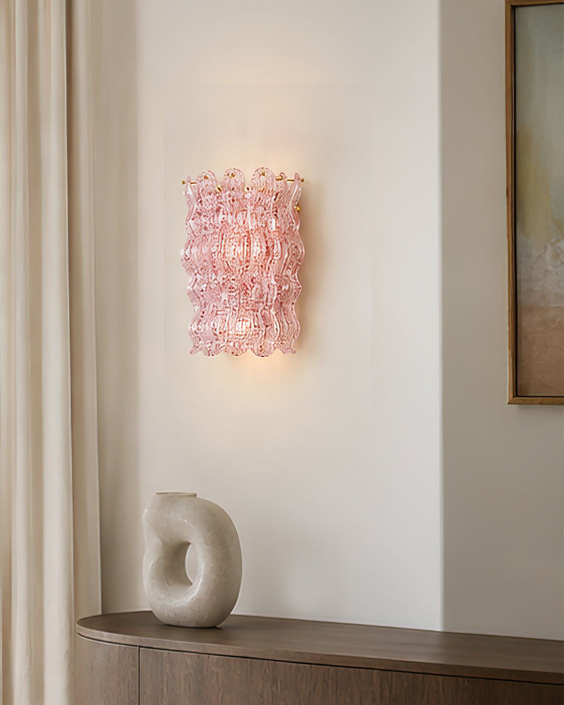Calvrane Glass Tiered Wall Sconce