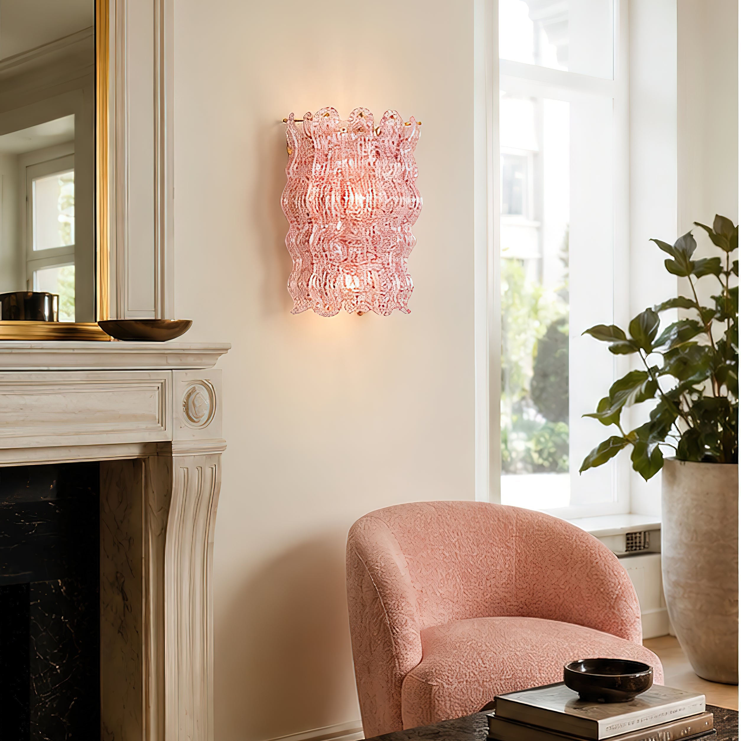 Calvrane Glass Tiered Wall Sconce