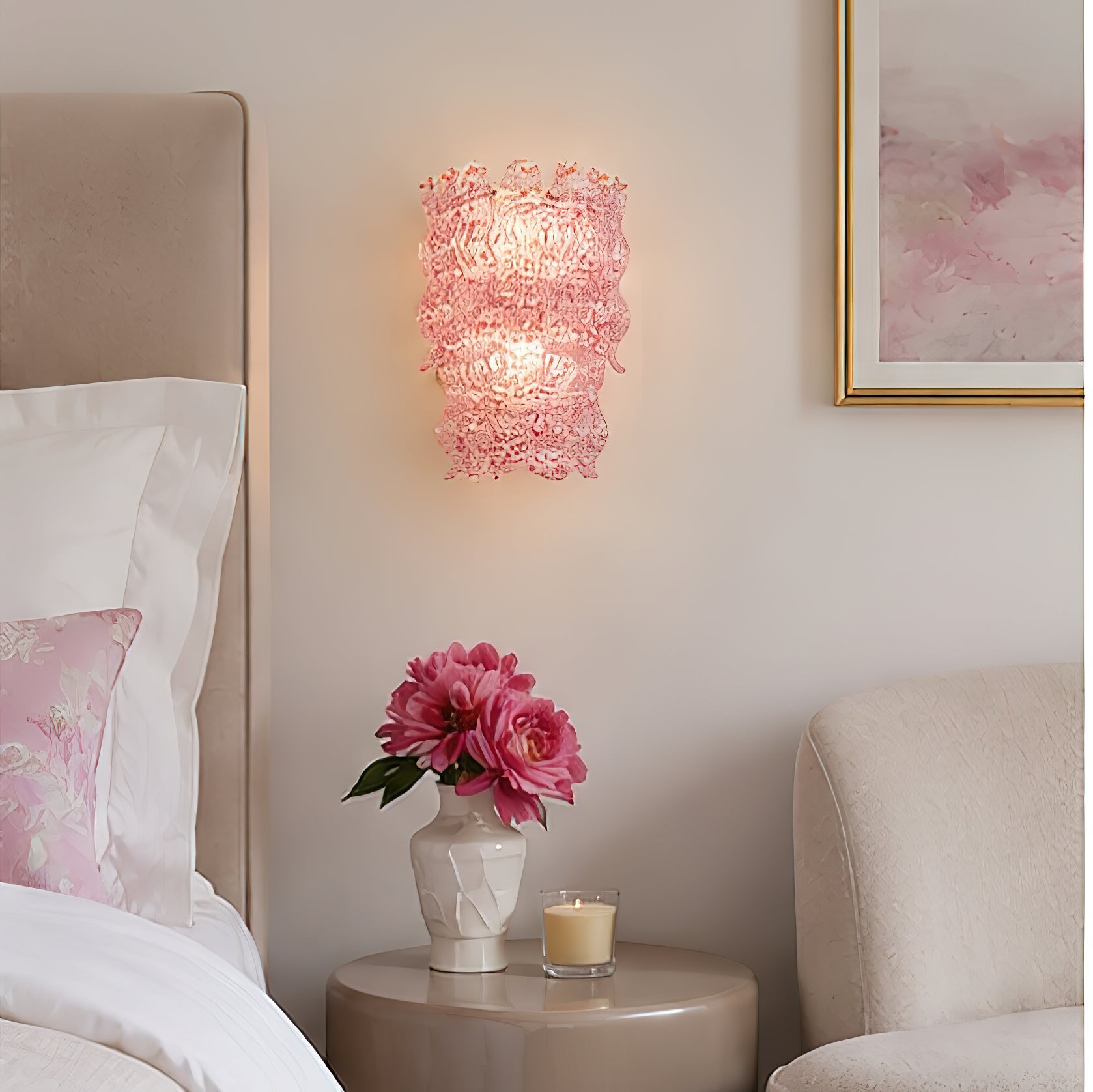 Calvrane Glass Tiered Wall Sconce