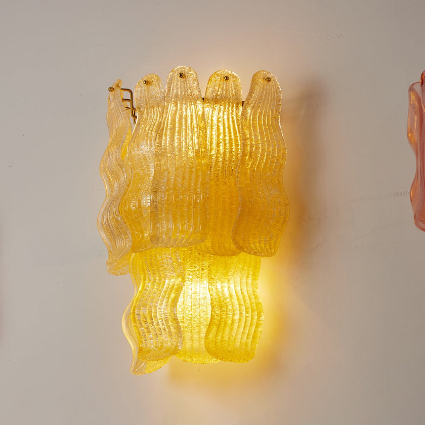 Calvrane Glass Tiered Wall Sconce