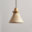 Calvrane Travertine Hourglass Pendant Light