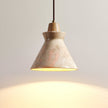Calvrane Travertine Hourglass Pendant Light