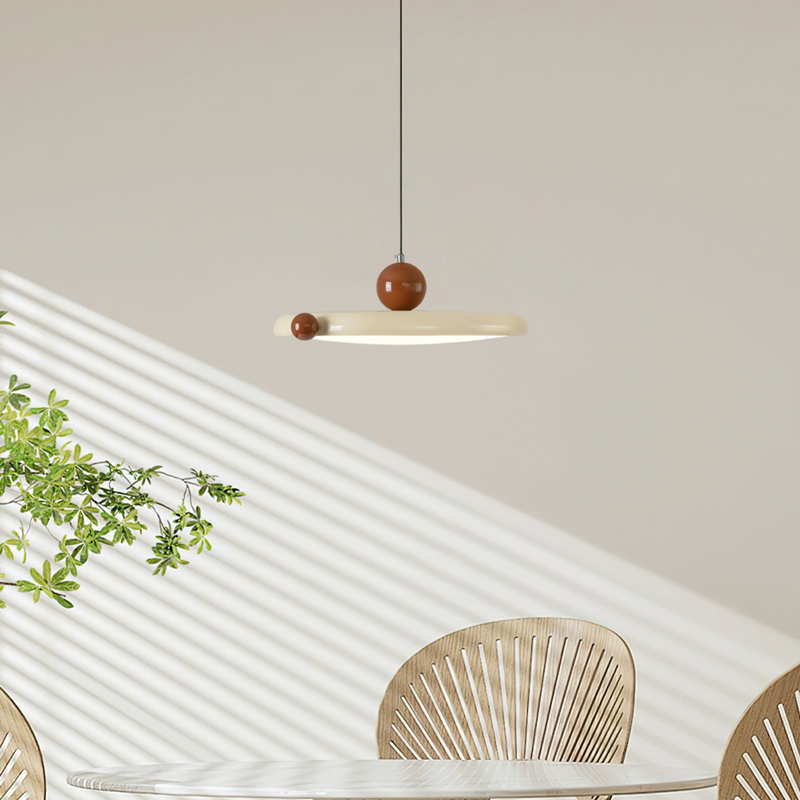 Calvrane Acrylic Round Disc Pendant Light
