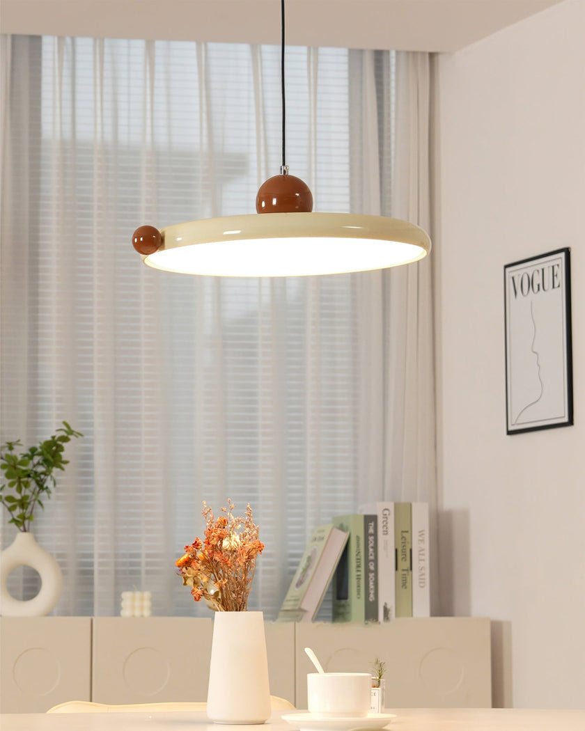 Calvrane Acrylic Round Disc Pendant Light