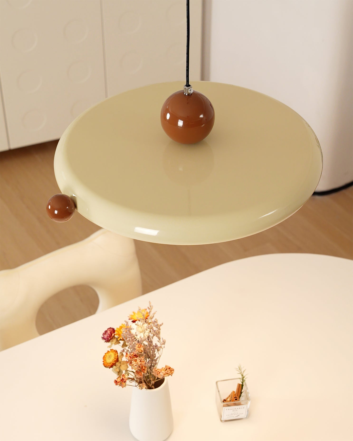 Calvrane Acrylic Round Disc Pendant Light
