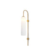 Art Deco Mouth-Blown Glass Wall Sconce
