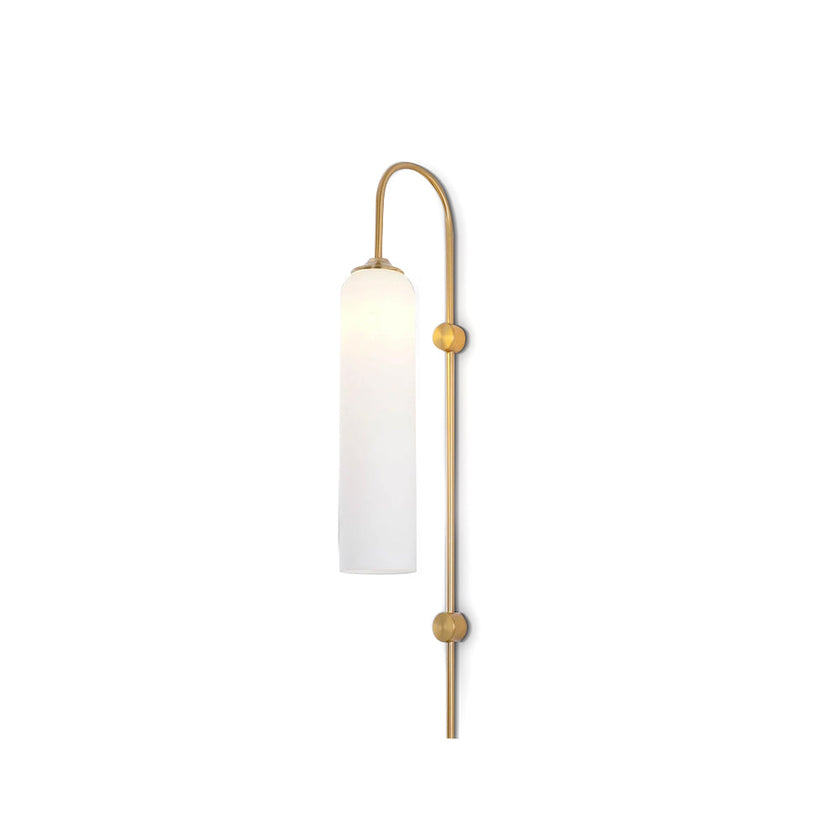 Art Deco Mouth-Blown Glass Wall Sconce