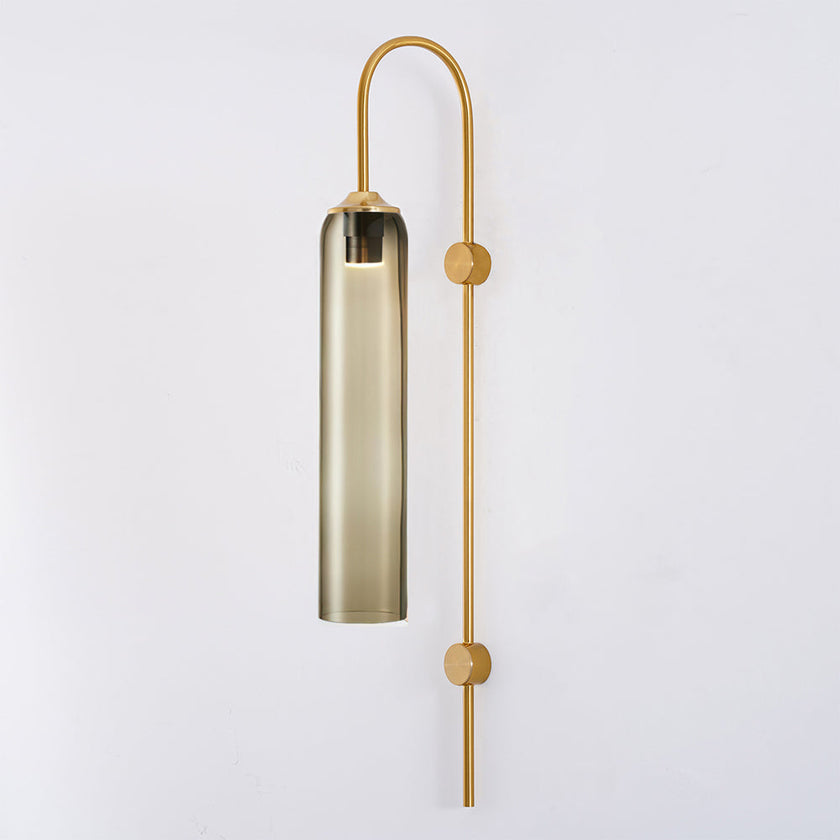Art Deco Mouth-Blown Glass Wall Sconce