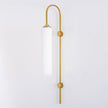 Art Deco Mouth-Blown Glass Wall Sconce