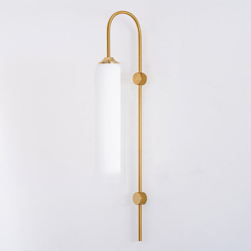 Art Deco Mouth-Blown Glass Wall Sconce