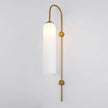 Art Deco Mouth-Blown Glass Wall Sconce