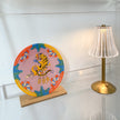 Gold Metal Faceted Cordless Table Lamp