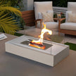 Modern Metal Tabletop Ethanol Fireplace Light Fixture