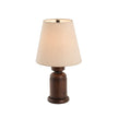Calvrane Walnut Turned Wood Table Lamp