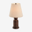 Calvrane Walnut Turned Wood Table Lamp