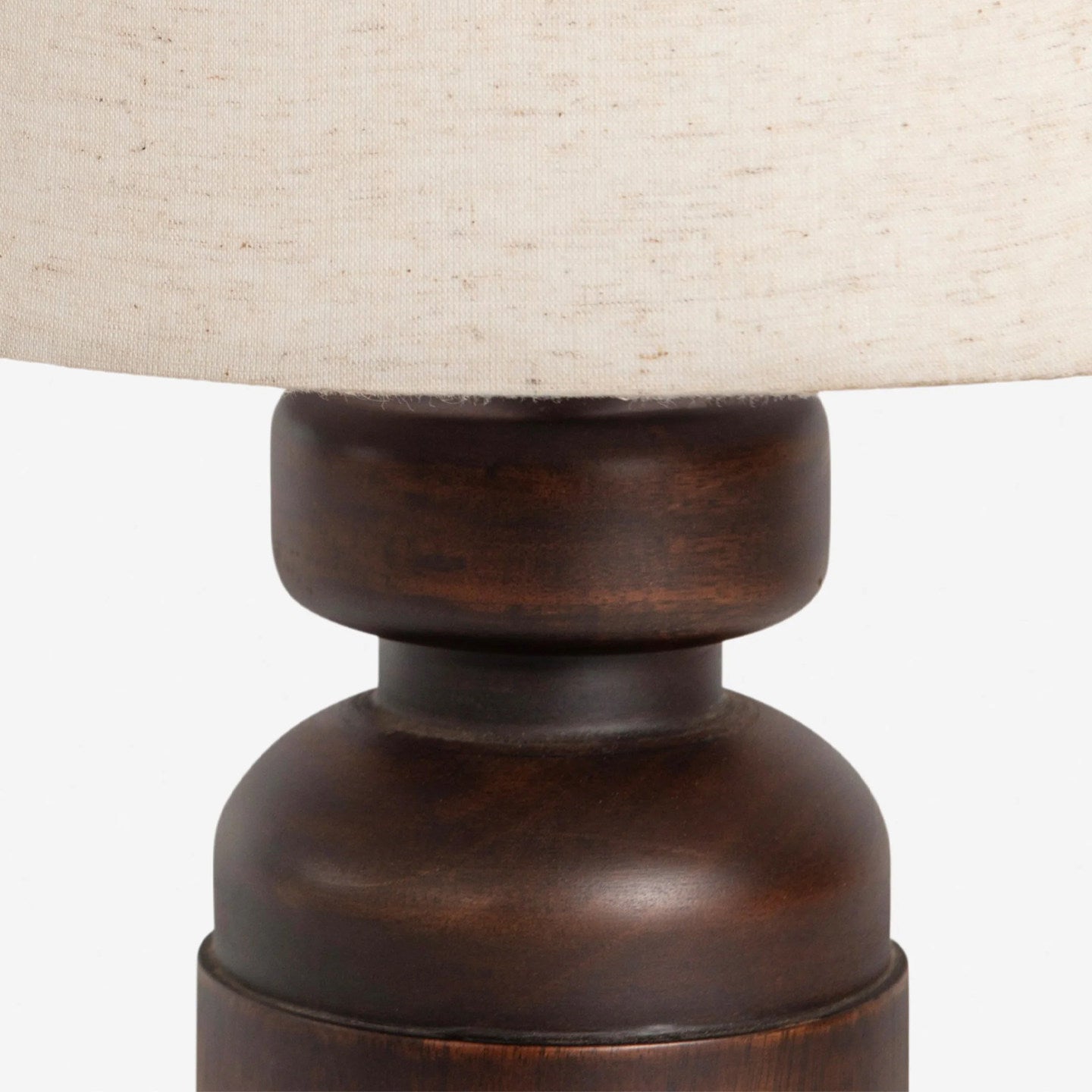 Calvrane Walnut Turned Wood Table Lamp