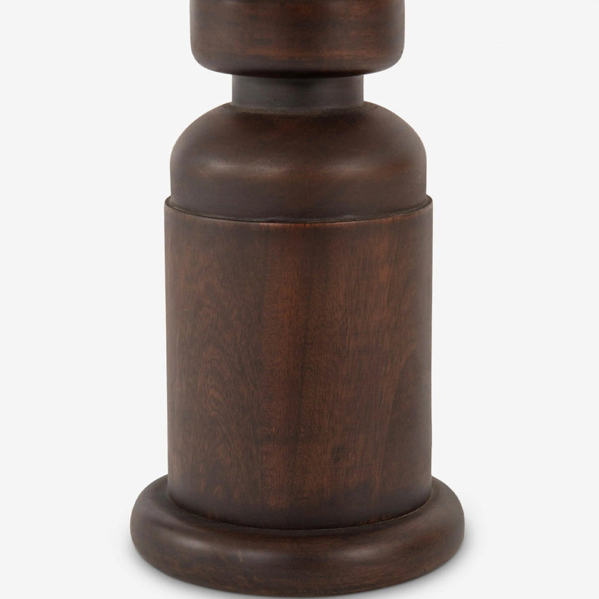 Calvrane Walnut Turned Wood Table Lamp