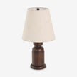 Calvrane Walnut Turned Wood Table Lamp