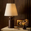 Calvrane Walnut Turned Wood Table Lamp