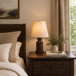 Calvrane Walnut Turned Wood Table Lamp