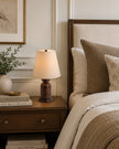 Calvrane Walnut Turned Wood Table Lamp
