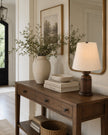 Calvrane Walnut Turned Wood Table Lamp