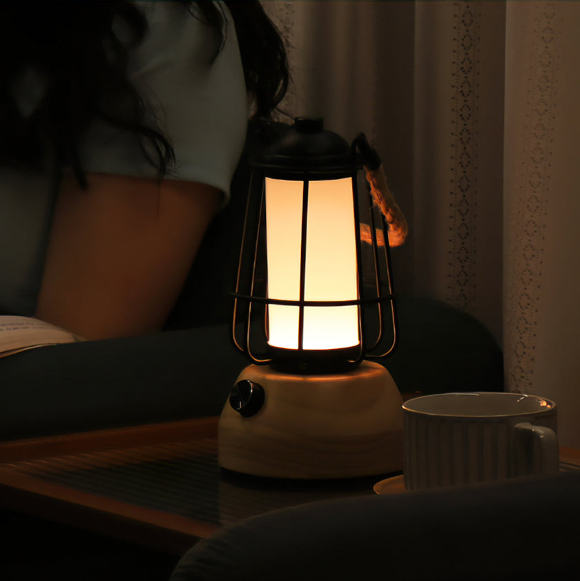 Calvrane Hemp Rope Lantern Table Lamp