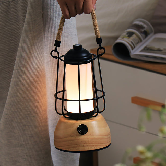 Calvrane Hemp Rope Lantern Table Lamp