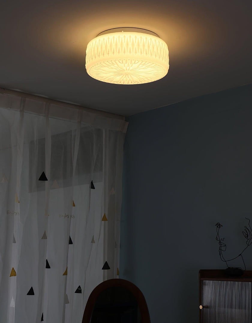 Glass Diffuser Flush Mount Ceiling Light