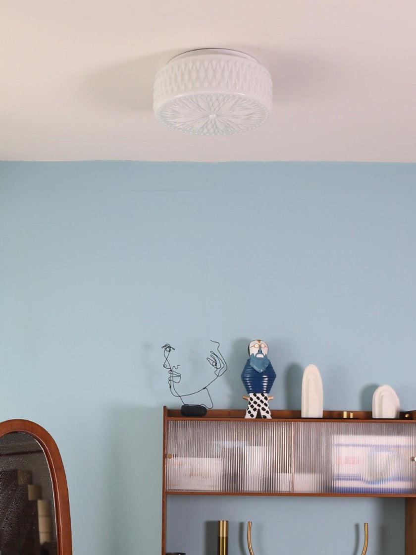 Glass Diffuser Flush Mount Ceiling Light