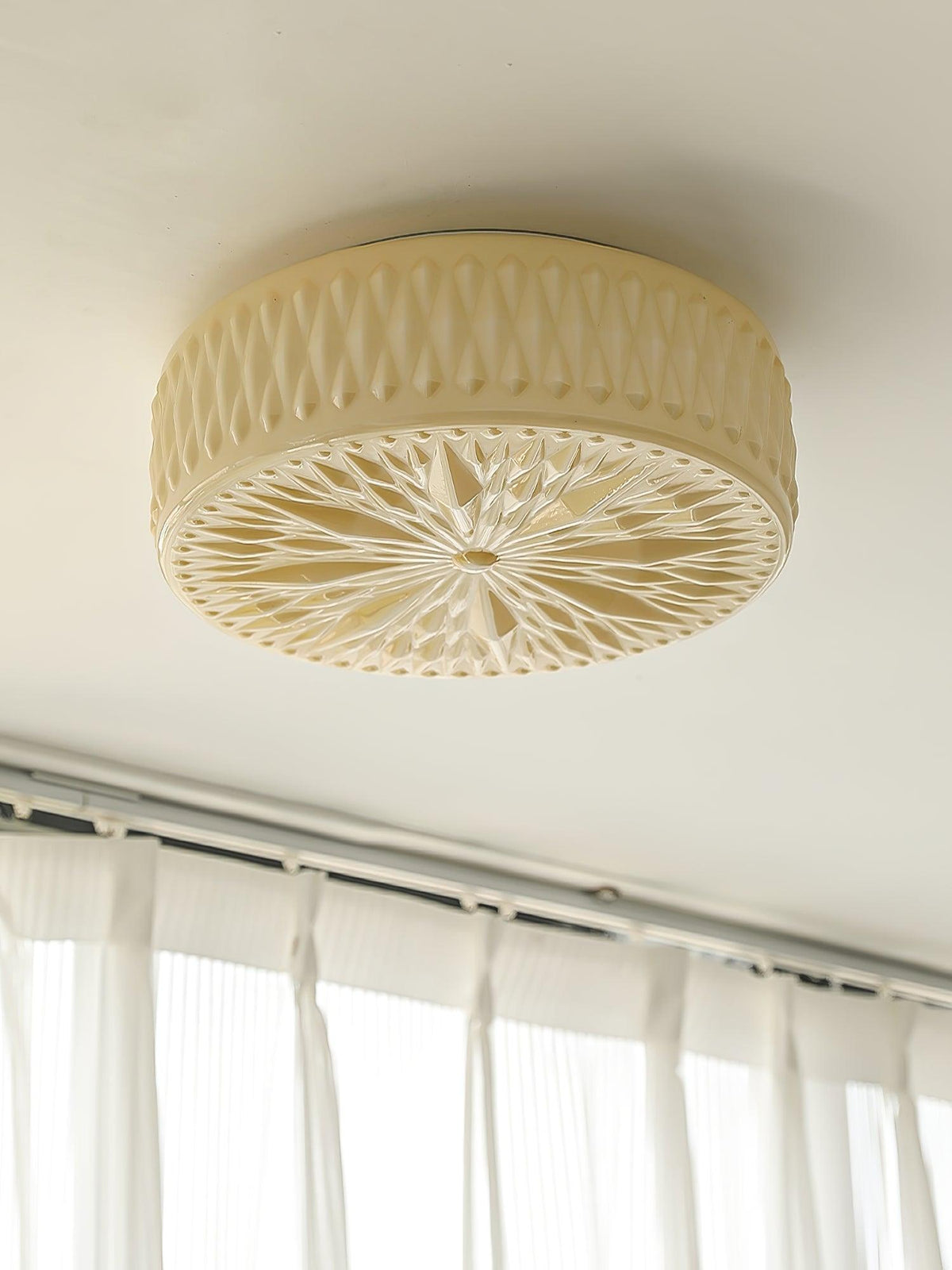 Glass Diffuser Flush Mount Ceiling Light