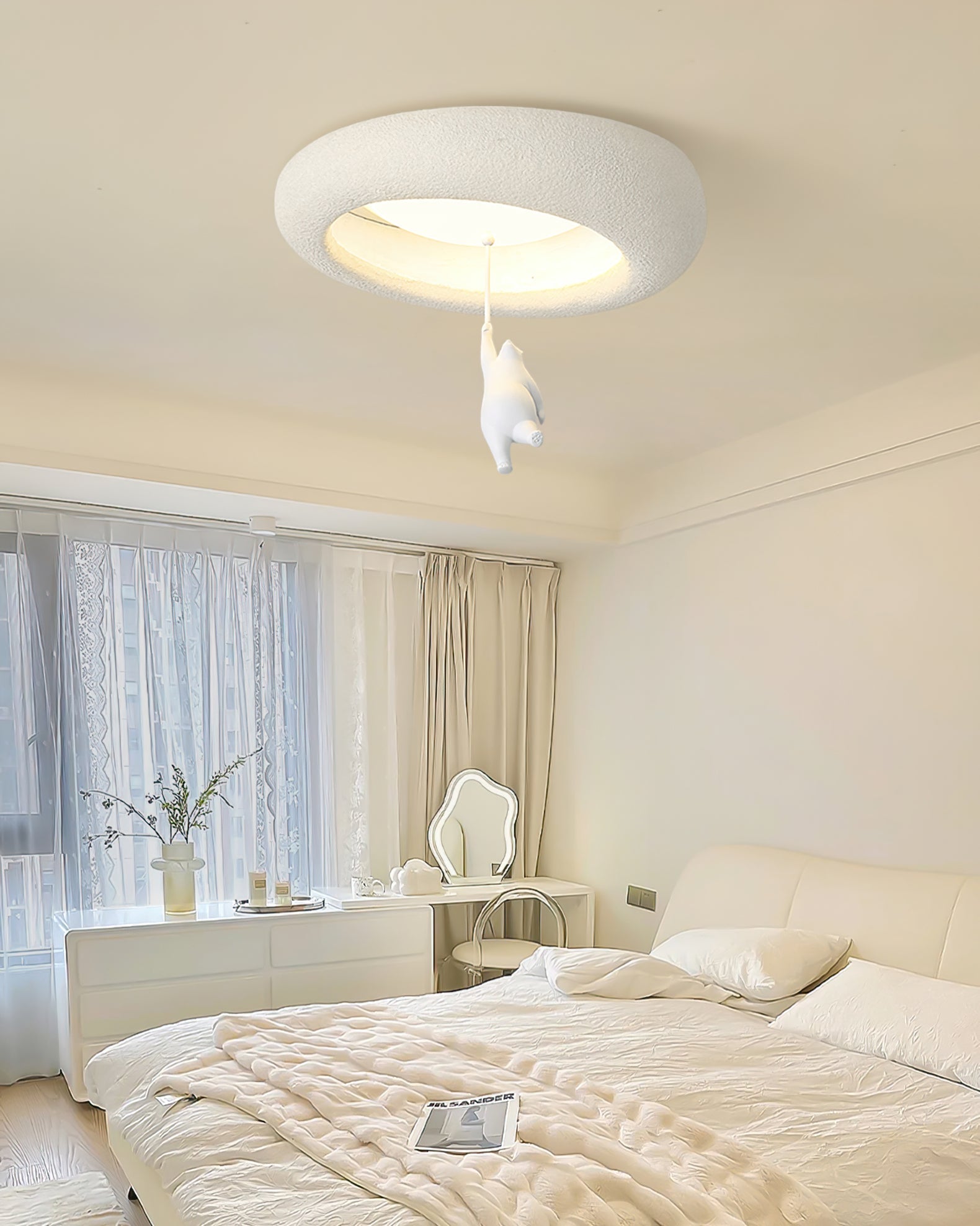 Calvrane Glass Bear Ceiling Light