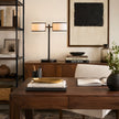 Calvrane Wood Two-Tone Table Lamp