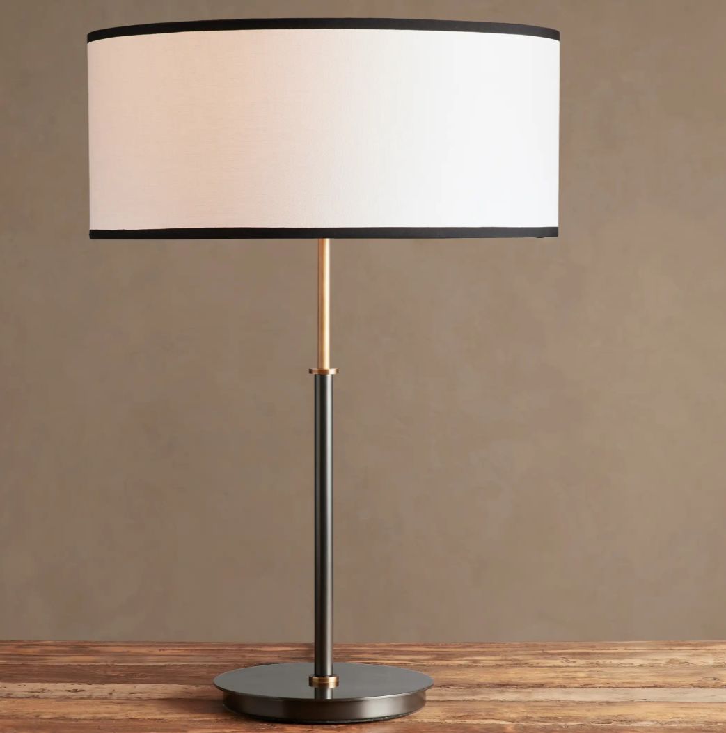 Calvrane Wood Two-Tone Table Lamp