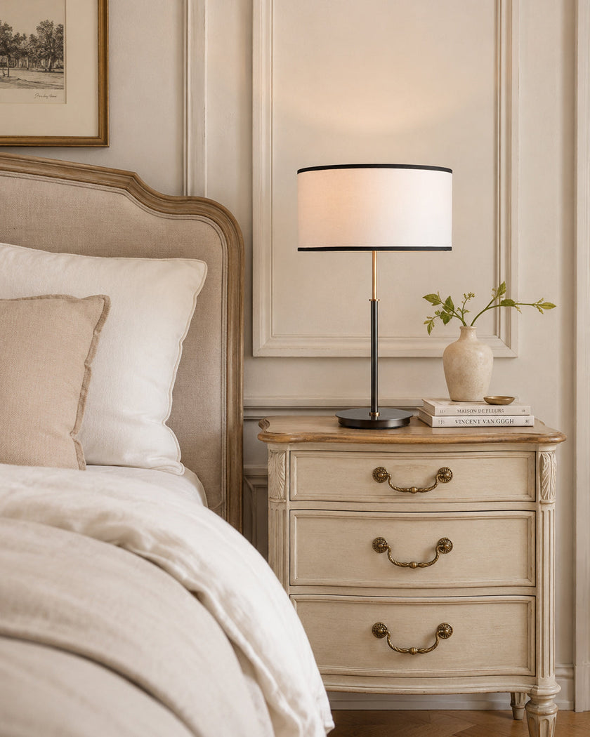 Calvrane Wood Two-Tone Table Lamp