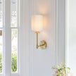 Calvrane Brass Cylinder Wall Sconce