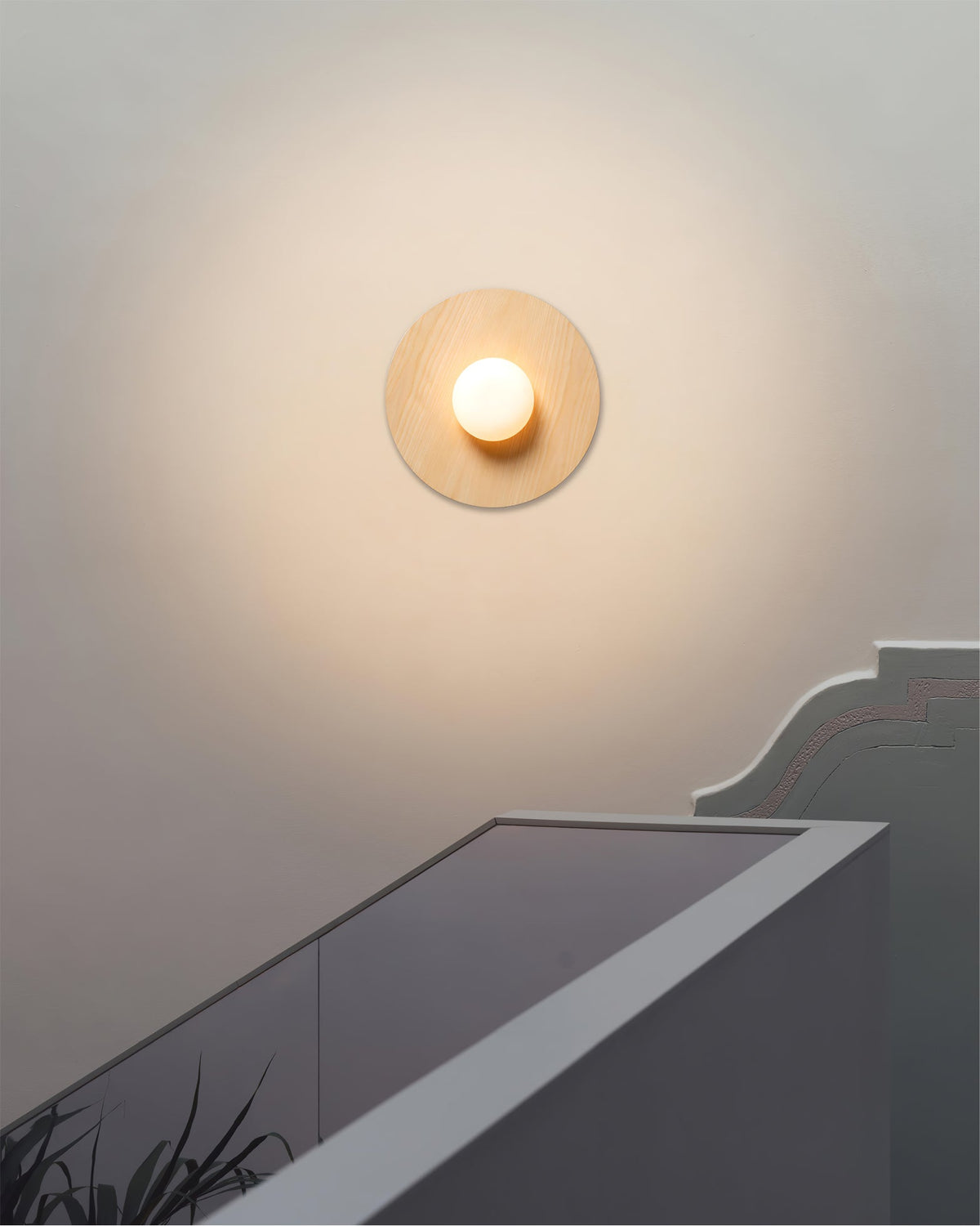 Opal Acrylic Disc Wall Light