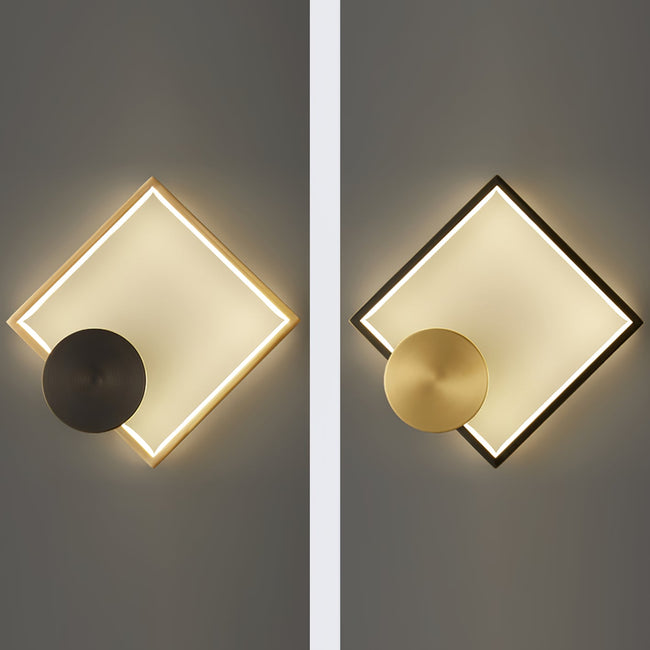 Brass Halo Disc LED Wall Sconce