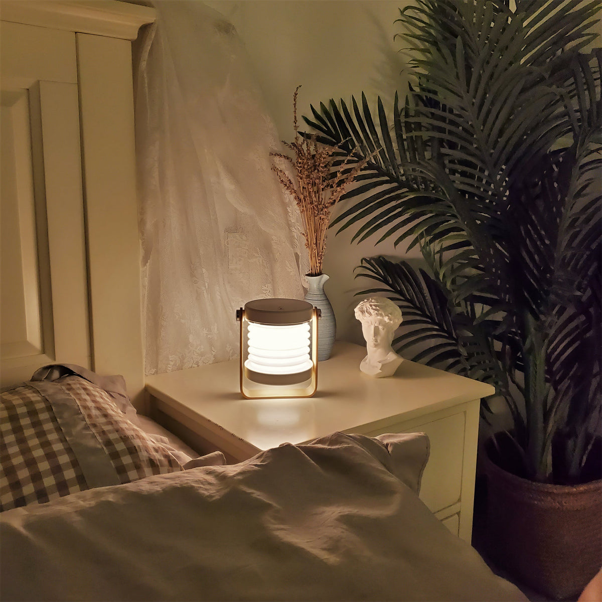 Stacked Disc Portable Lantern Table Lamp