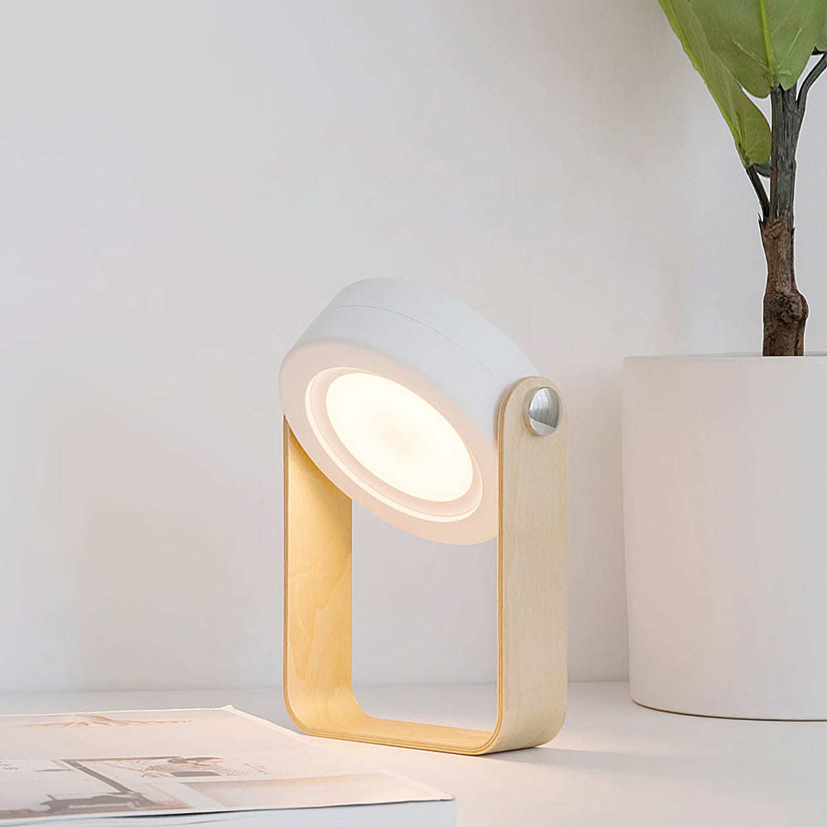 Stacked Disc Portable Lantern Table Lamp
