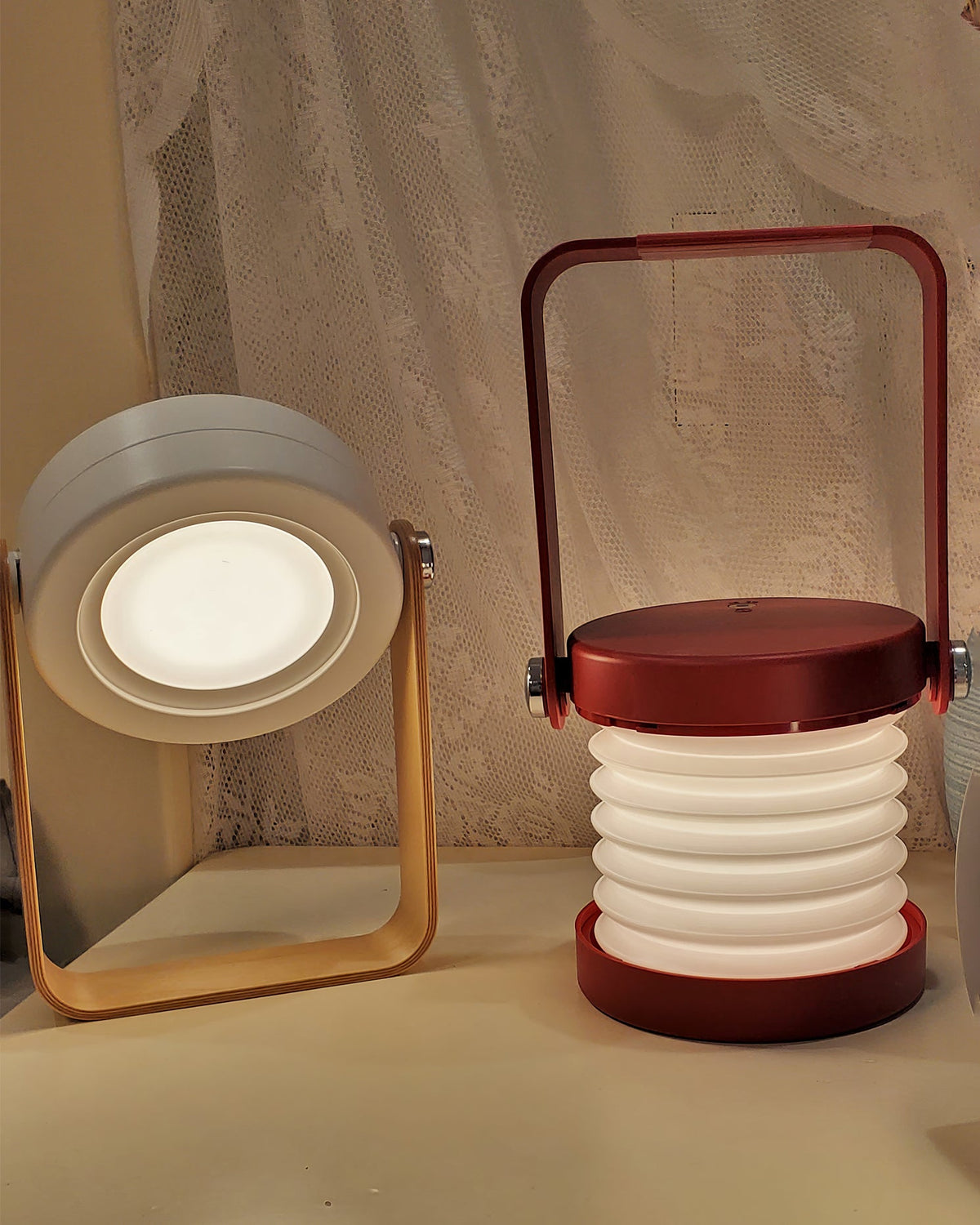 Stacked Disc Portable Lantern Table Lamp