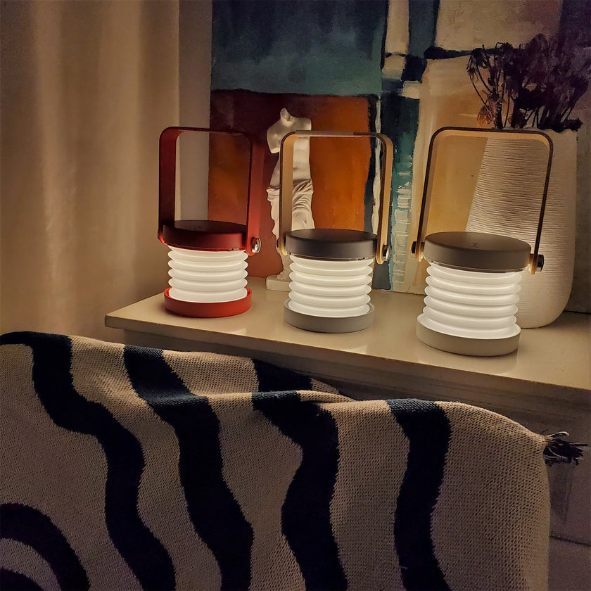 Stacked Disc Portable Lantern Table Lamp