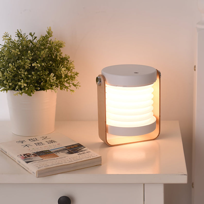 Stacked Disc Portable Lantern Table Lamp